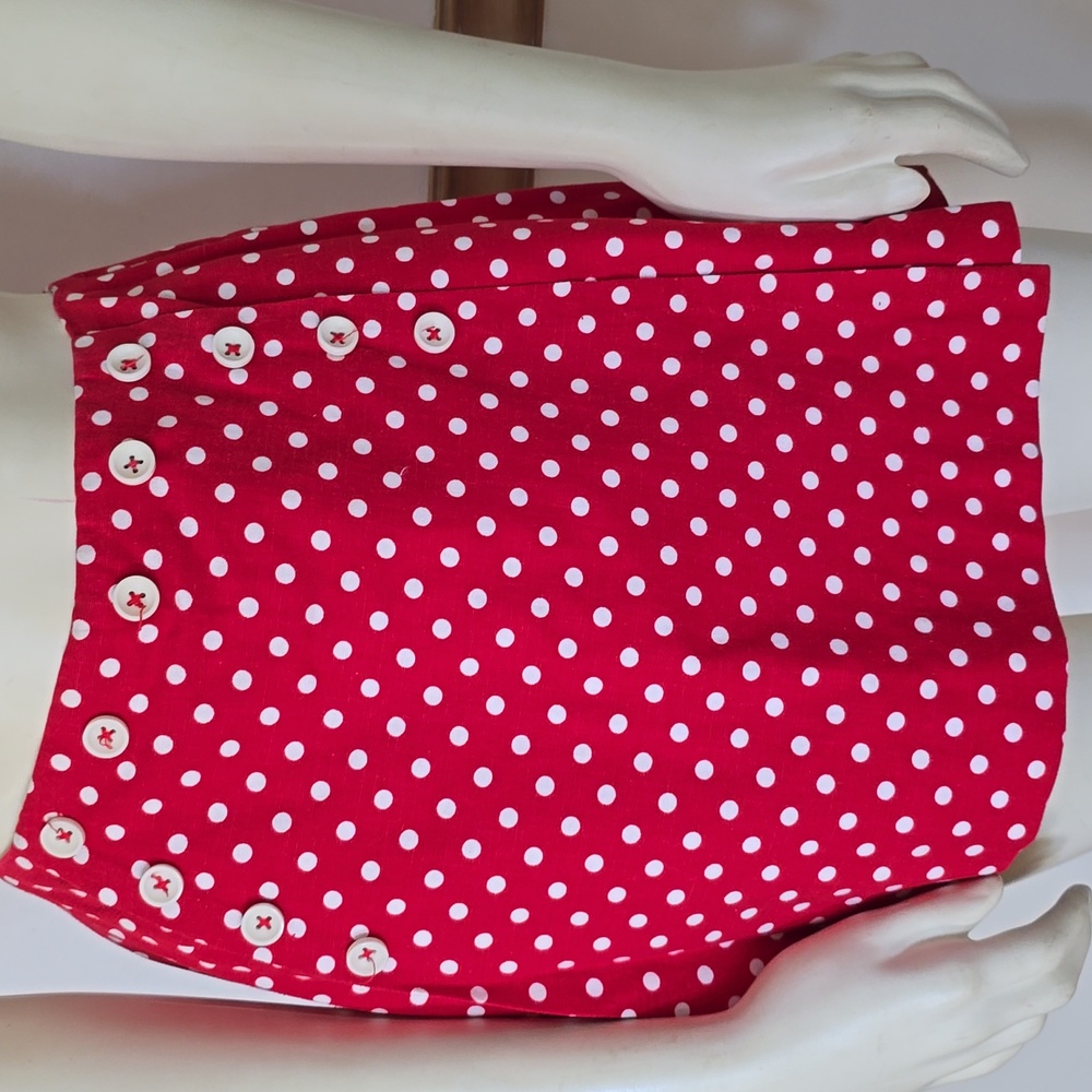 Vintage 70s Polka Dot Women's Skort/Culotte Size Small - Picture 2 of 6